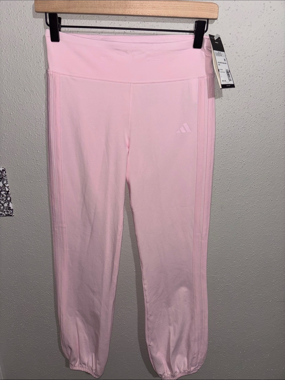 adidas Girls' Cotton Stretch Puff Cuff Pants (size Large-14)